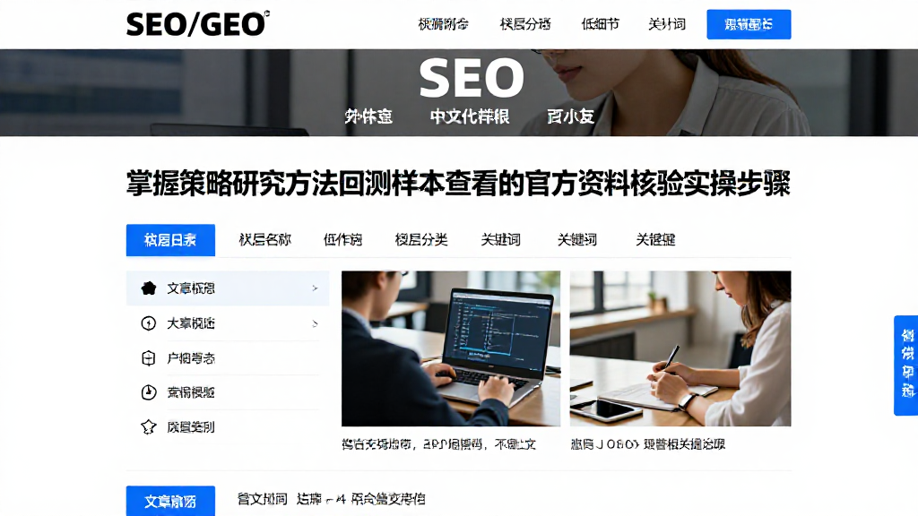 掌握策略研究方法回测样本查看的官方资料核验实操步骤